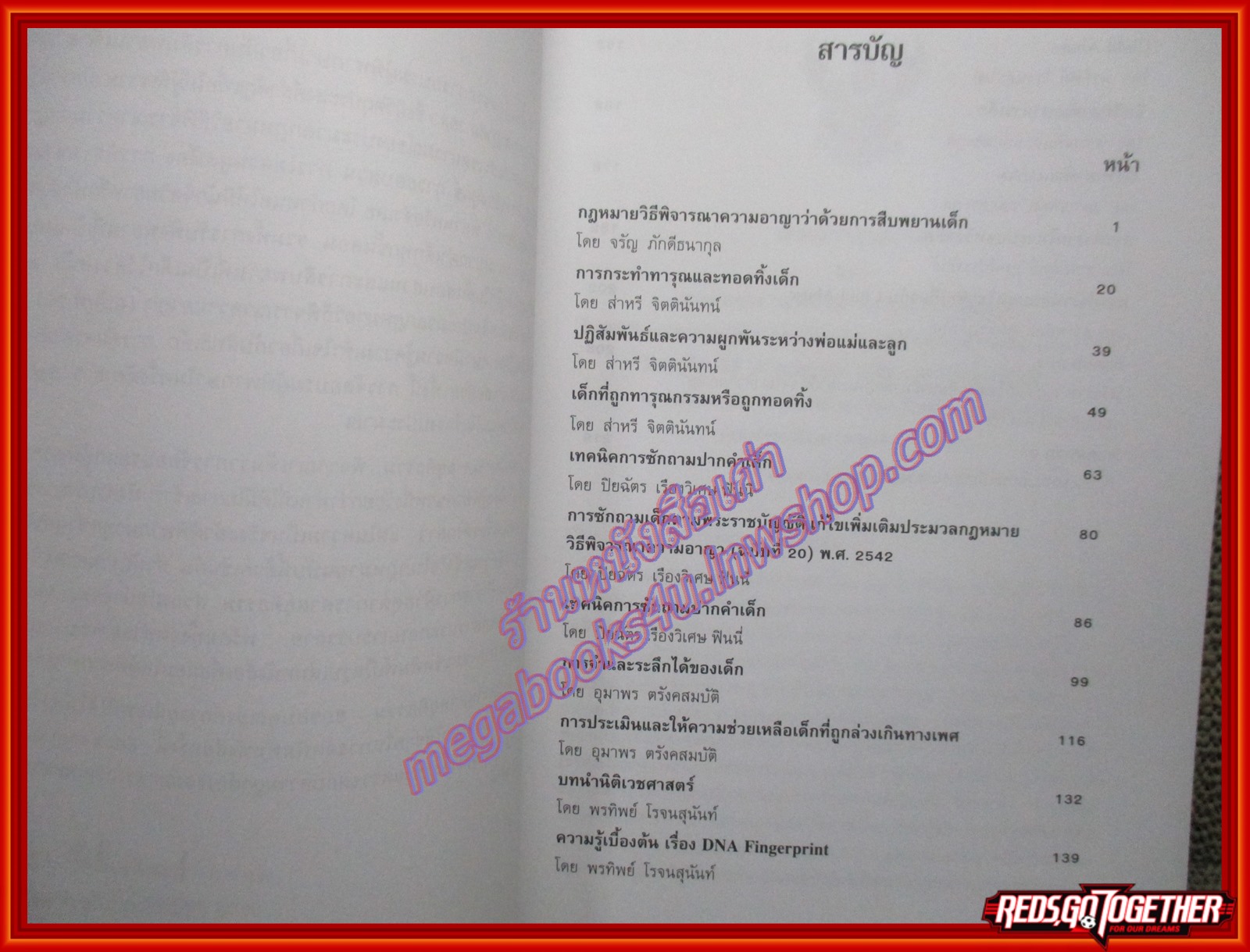หนังสือ รวมเอกสารประกอบการอบรม โครงการอบรมผู้พิพากษาเกี่ยวกับการสืบพยานเด็กตามกฎหมายใหม่ โดย สถาบันพัฒนาข้าราชการฝ่ายตุลาการ