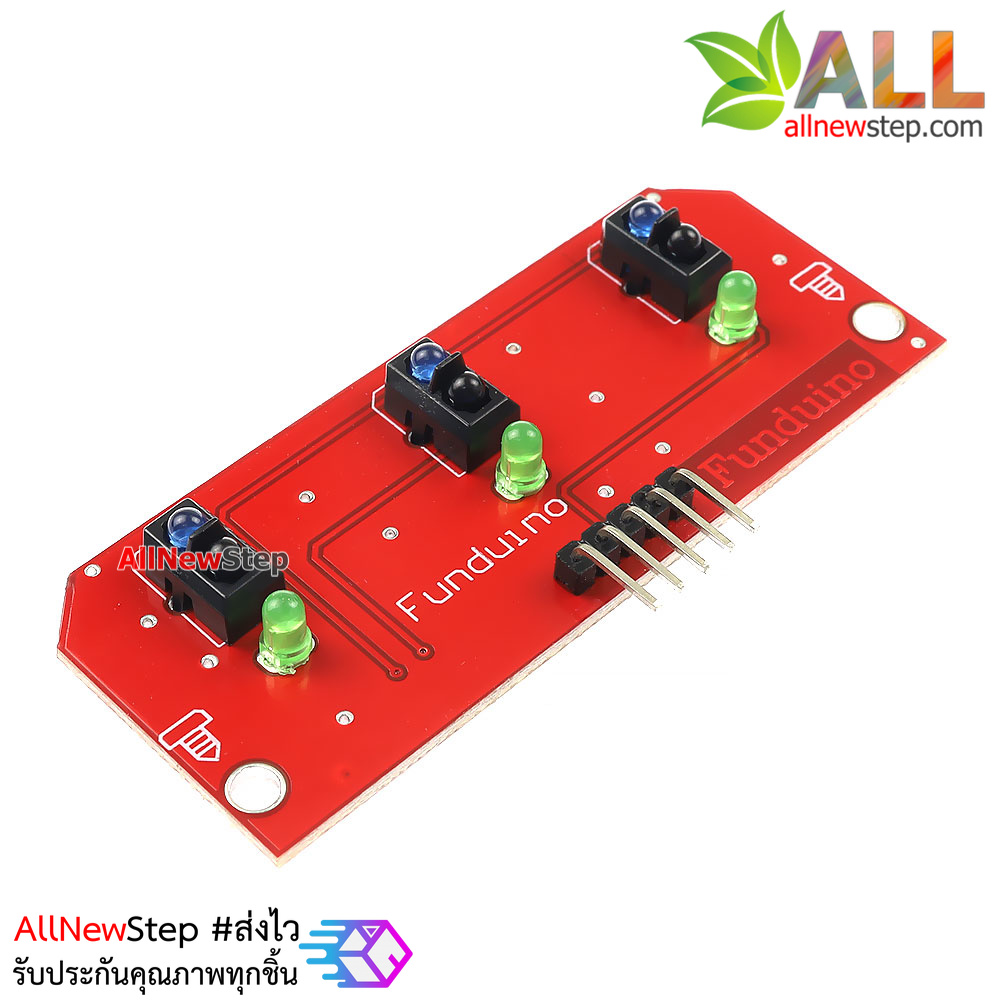 Line tracking Infrared 3 Way Module โมดูลตรวจจับเส้นขาวดำ TCRT5000 Tracker sensor