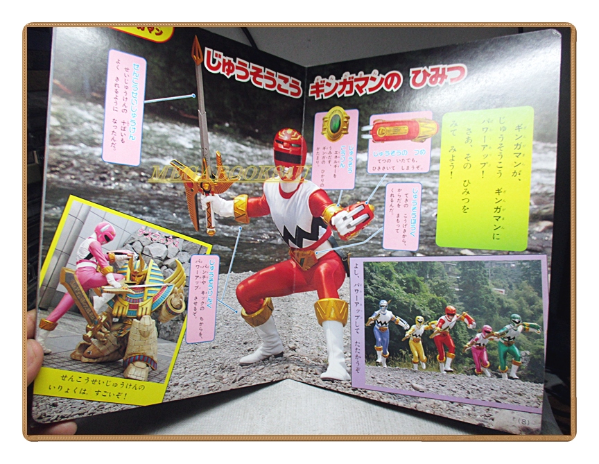 อัลบั้มภาพการ์ตูนฮีโร่ คิวคิว เซย์จู เซนไต กิงกะแมน ขบวนการ5สี ขบวนการ5พลัง สภาพดี