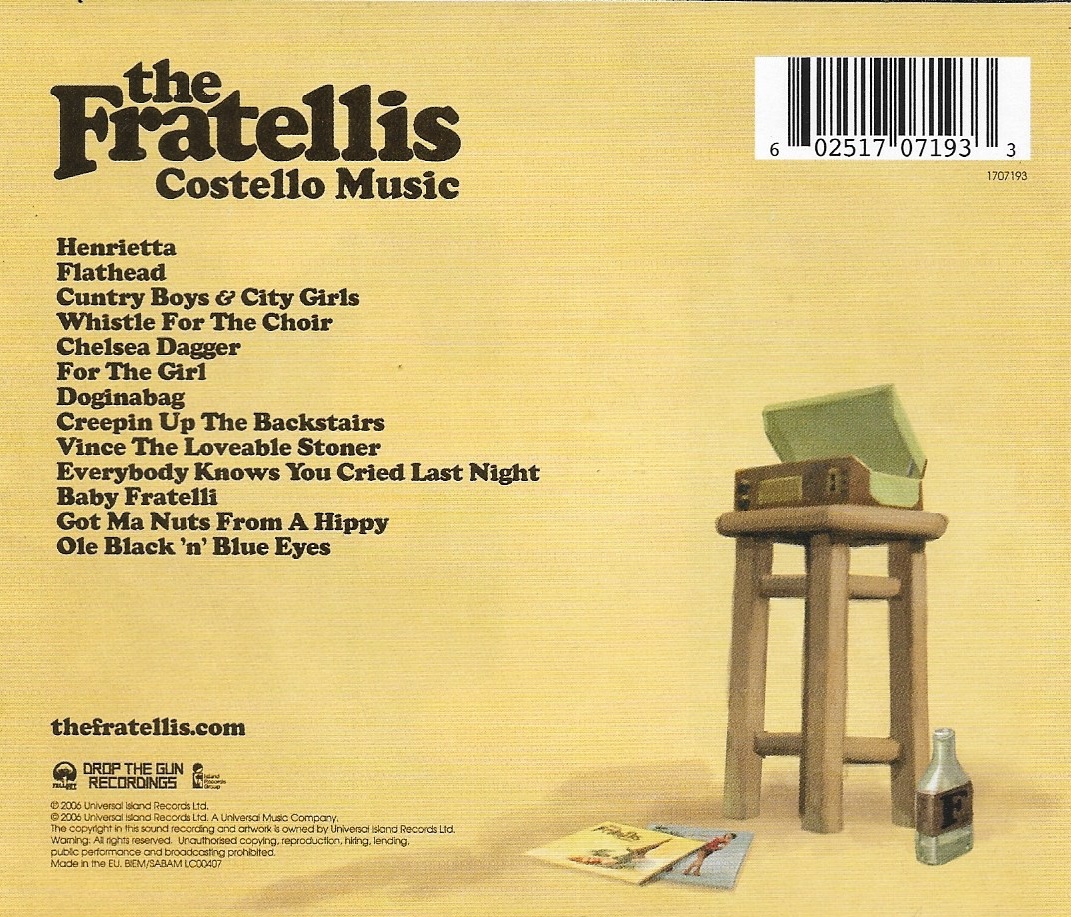 Used CD,The Fratellis - Costello Music (B)(2006)(EU)