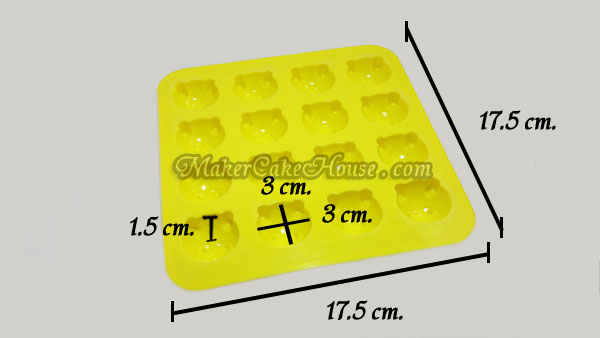 พิมพ์ซิลิโคนรูปหมีแพนด้า
