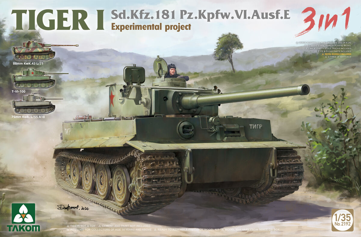 1/35 TIGER I Sd.Kfz.181 Pz.Kpfw.VI.Ausf.E Experimental Project