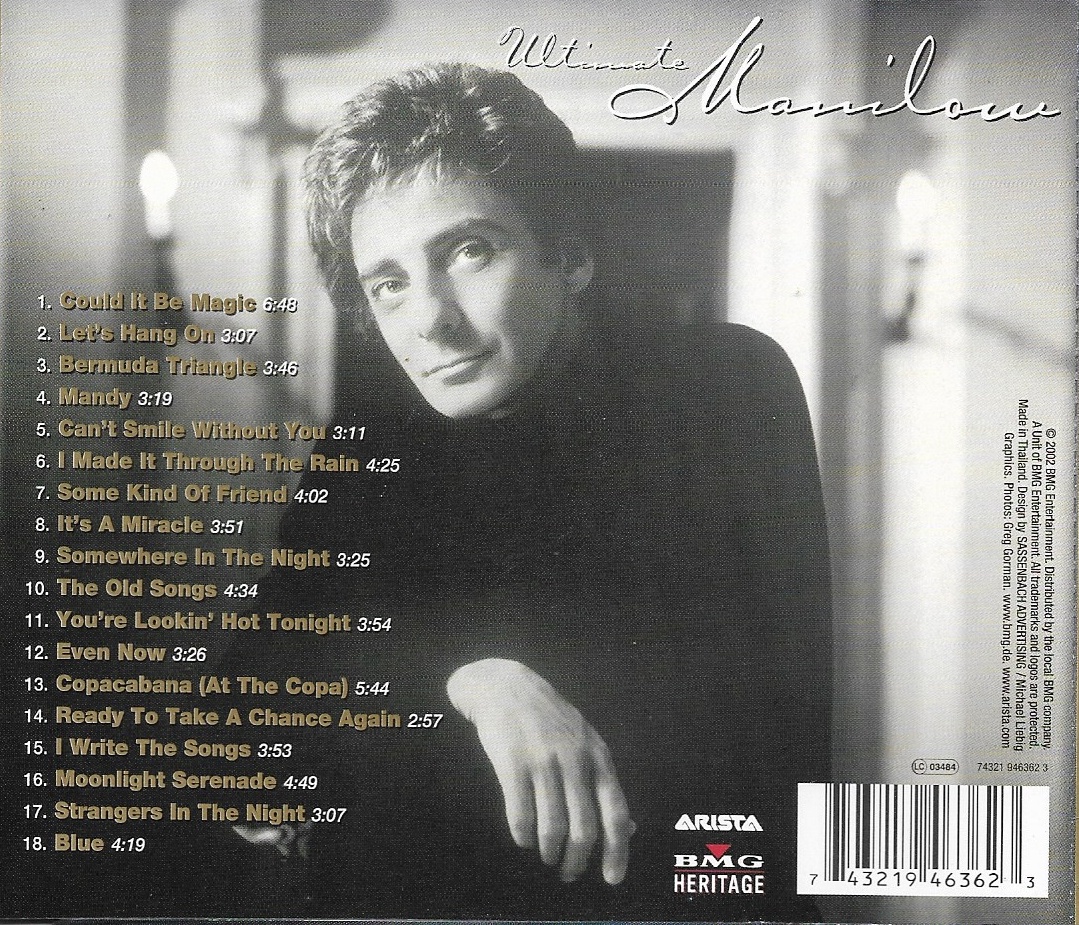 CD,Barry Manilow - Ultimate Manilow (2002)(Thai)