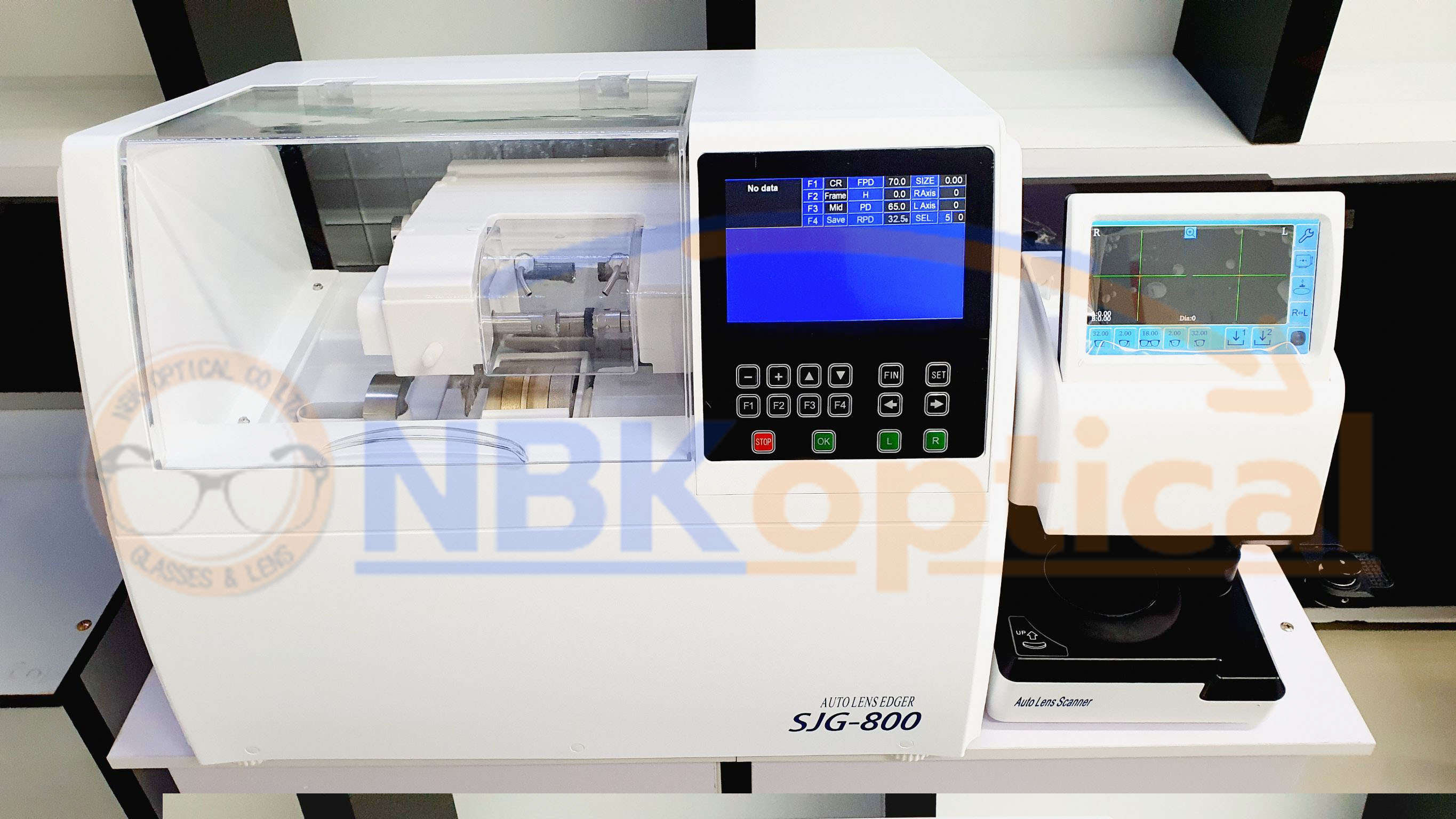 SJG-800 Full automatic Edger machine เครื่องเจียรเลนส์ออโต้ไม่เจาะบล็อก