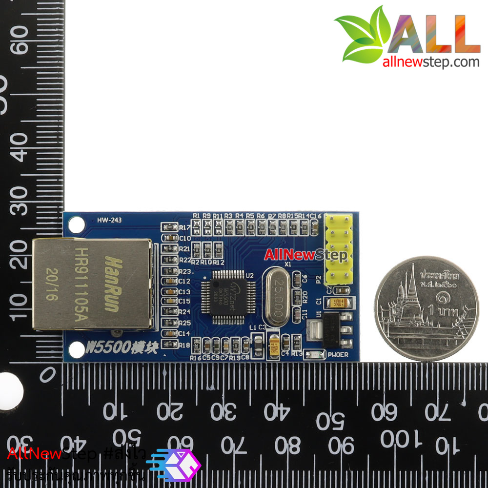 W5500 Ethernet network module โมดูล Ethernet W5500 สำหรับ Arduino ...