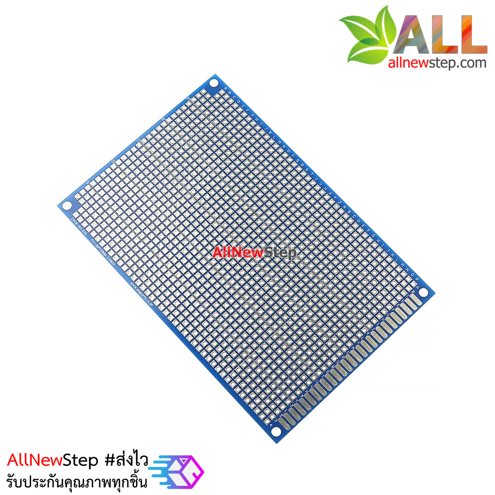แผ่นปริ๊น PCB 8x12CM สองด้าน double-sided สีน้ำเงิน universal board universal board hole board PCB