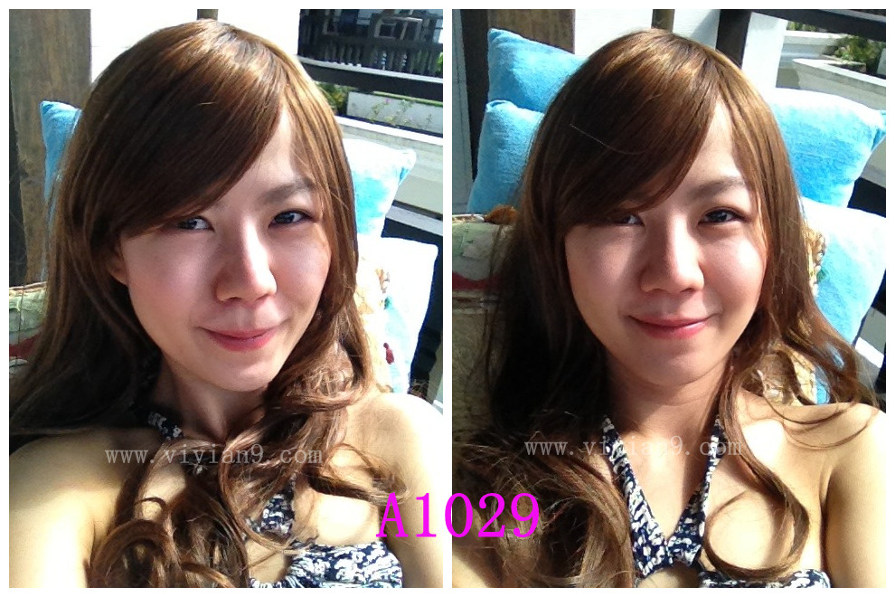 A1029 วิกผมหน้าม้า ดัดลอน
