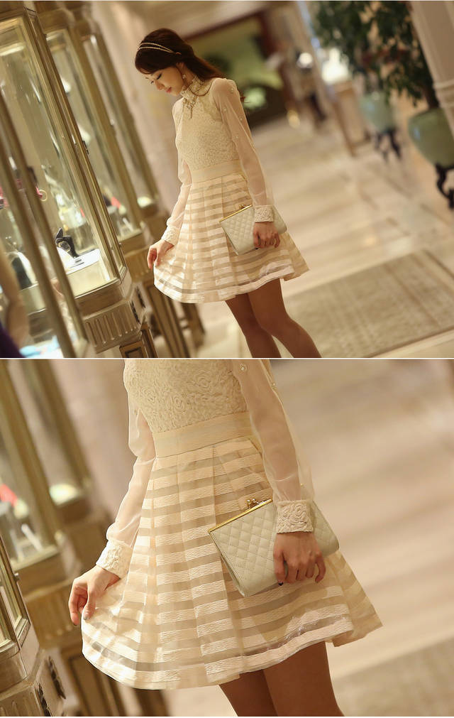 ***พร้อมส่ง***เสื้อผ้าลูกไม้สีขาว ต่อแขนเสื้อผ้าโปร่งปักมุก สวยเหมือนแบบค่ะ