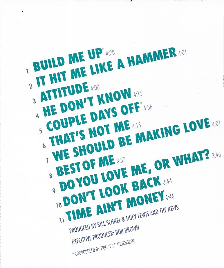 Used CD,Huey Lewis & The News - Hard at Play (A+)(1991)(Holland)