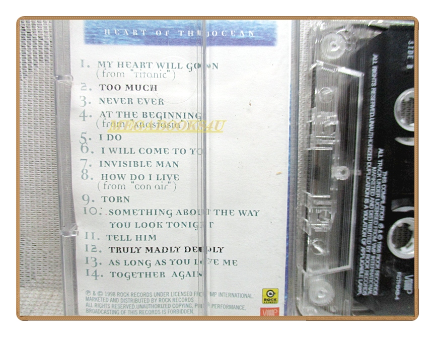 เทปเพลงสากล HEART OF THE OCEAN