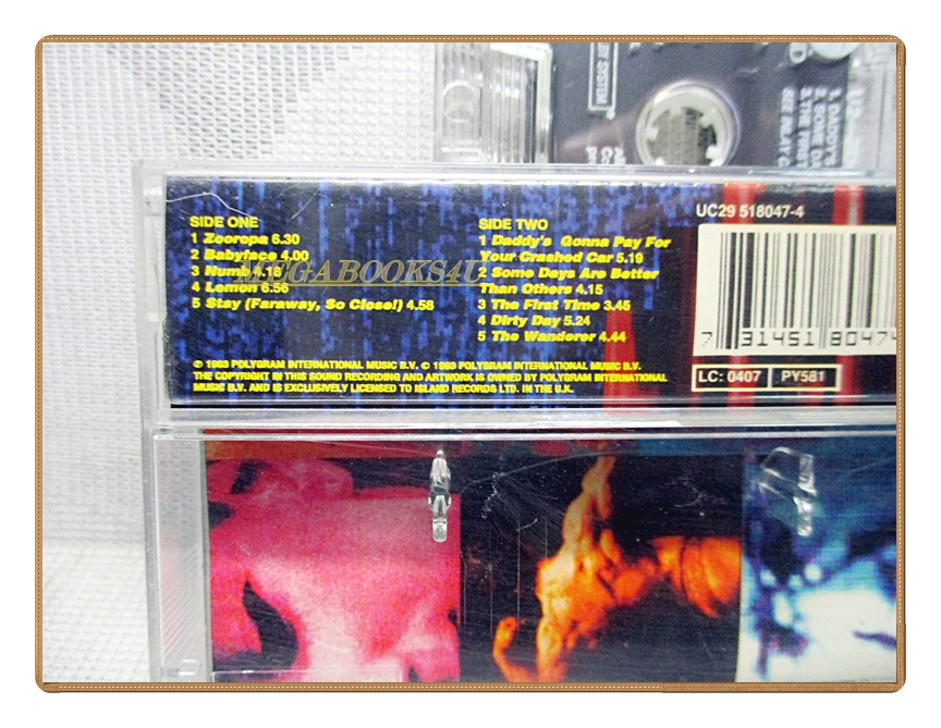 เทปเพลงสากล U2 ZOOROPA