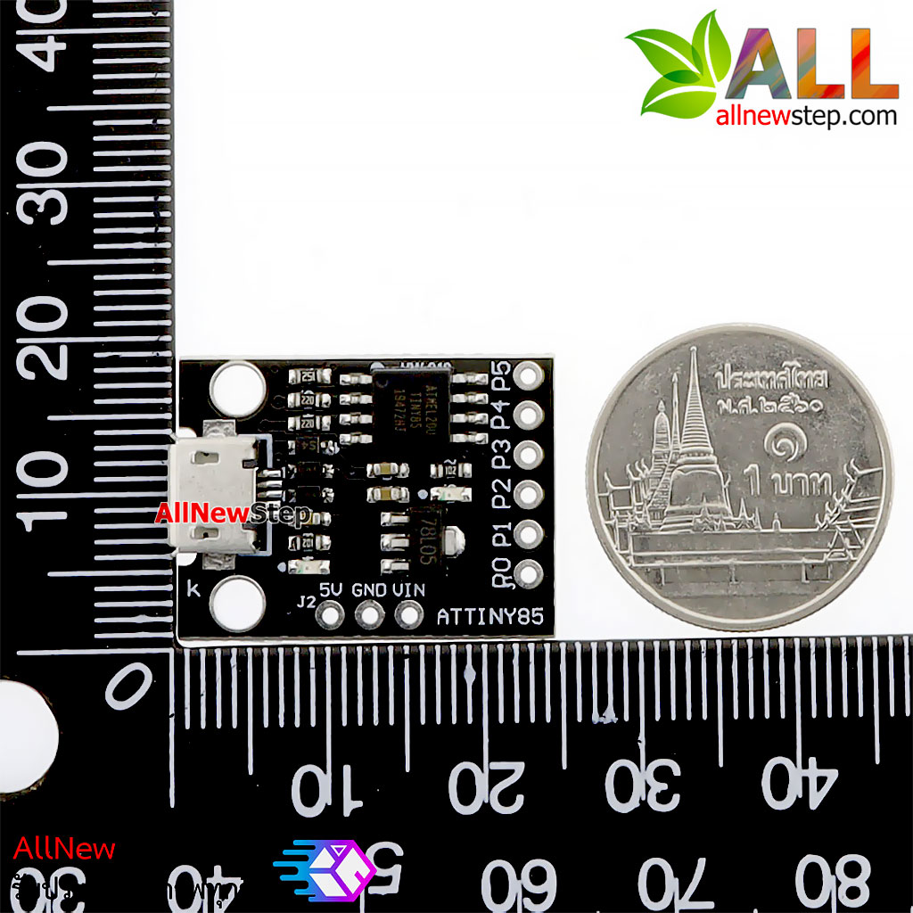 Digispark ATTiny85 บอร์ดพลังจิ๋ว Arduino Compatible