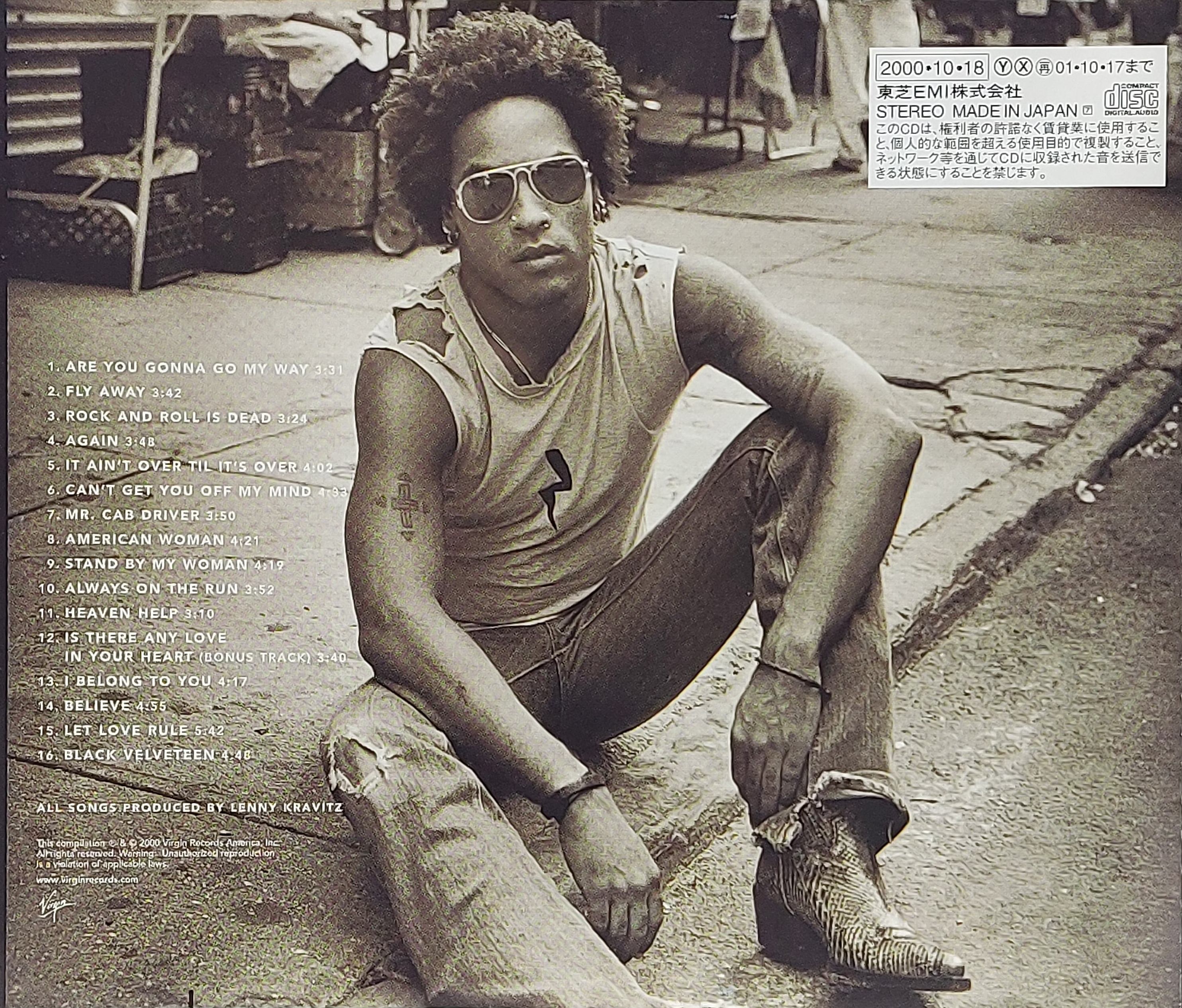 Used CD,Lenny Kravitz - Greatest Hits (A)(2000)(Japan)