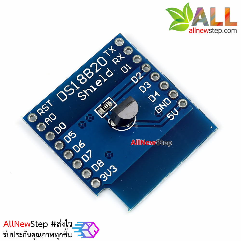 wemos d1 mini DS18B20 temperature sensor module บอร์ด Shield เซนเซอร์อุณหภูมิสำหรับ Wemos D1 mini