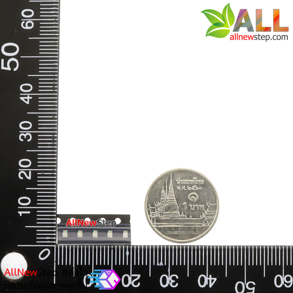 LED แบบ SMD สีเขียว จำนวน 5 ดวง