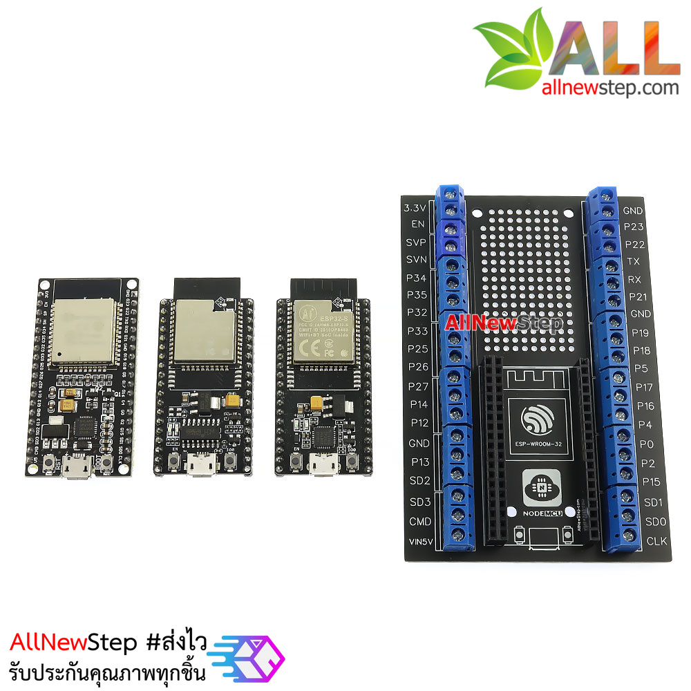 บอร์ดขยายขา ESP32 screw shield NodeMCU ESP32 ESP32S ESP32-S แบบ 38 ขา แบบ 38 ขาทุกรุ่น แบบ DIY ยังไม่ได้บัดกรี