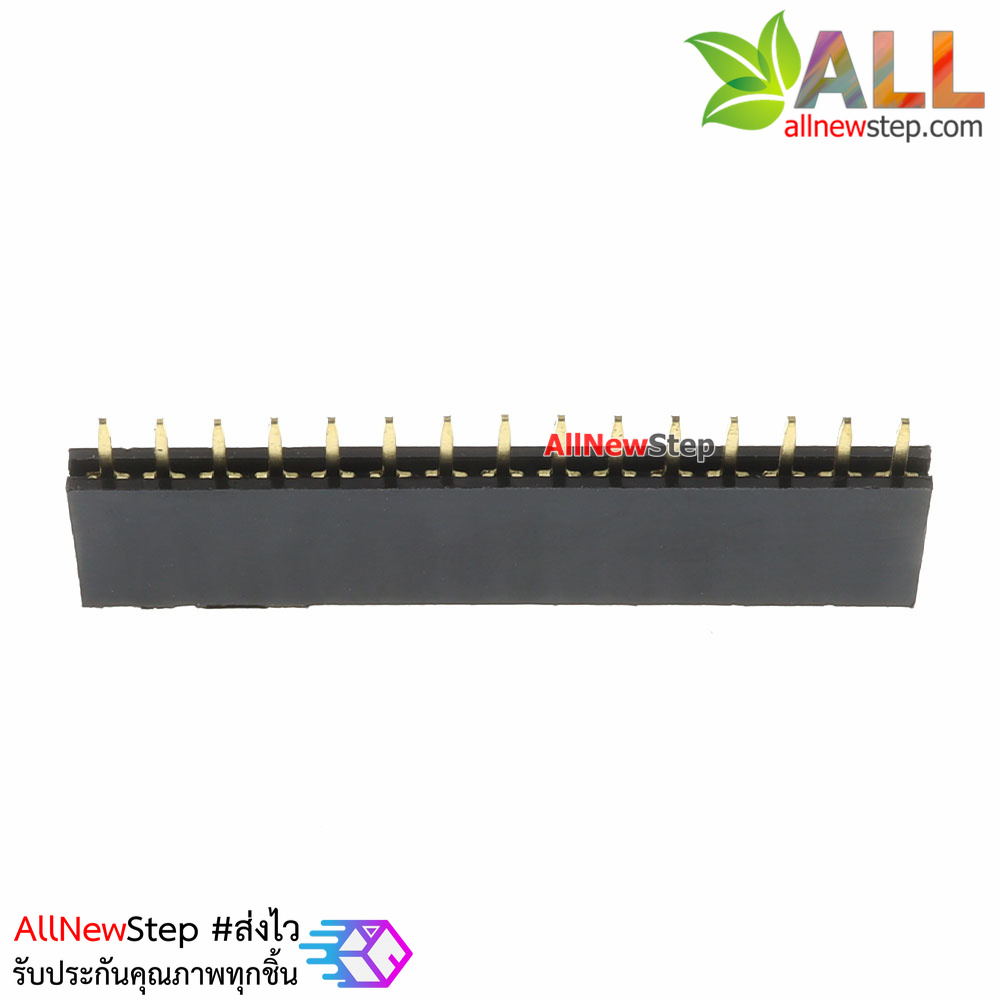Pin header Single row 15p female 1x15P spacing 2.54mm จำนวน 1 ชิ้น