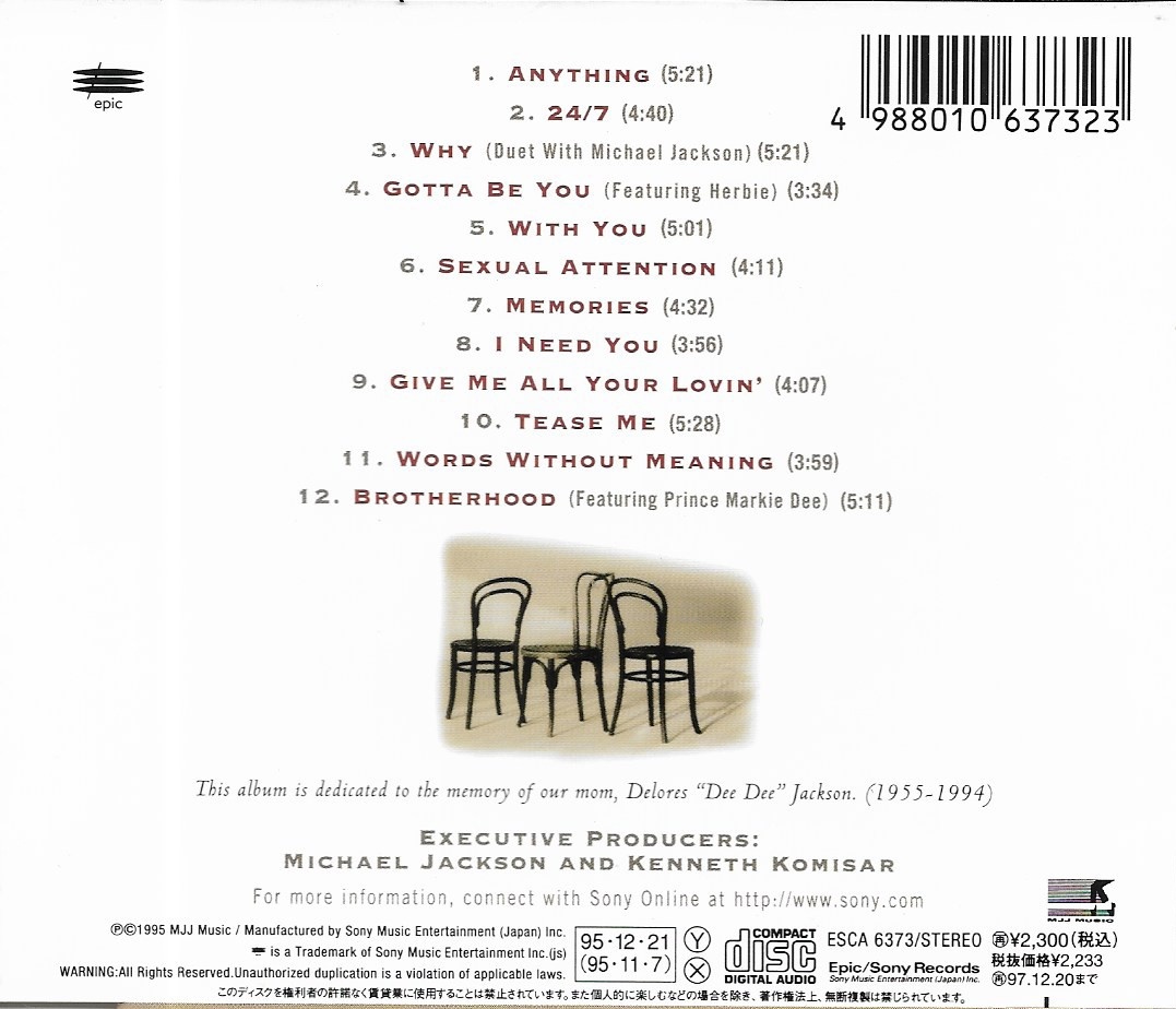 Used CD,3T - Brotherhood (A+)(1995)(Japan)