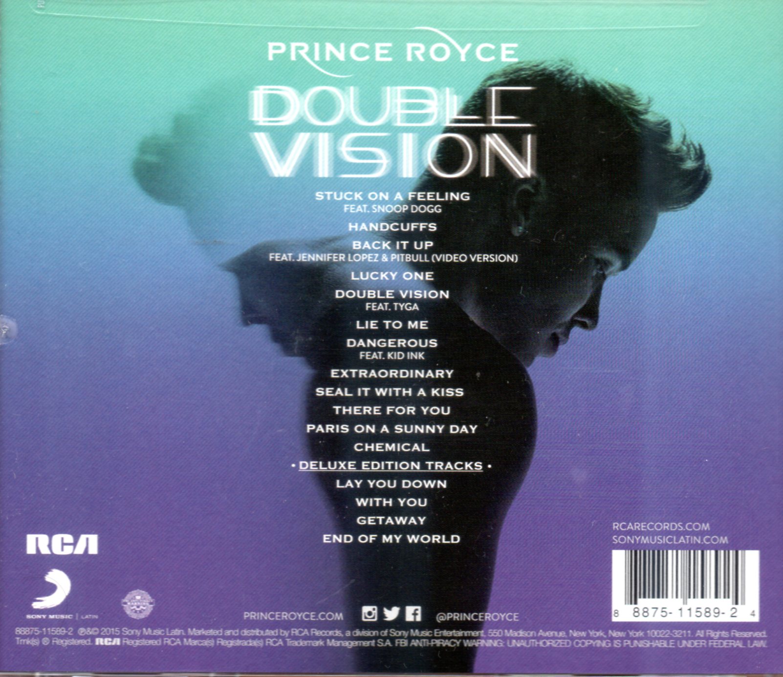 CD,Prince Royce - Double Vision (2015(USA)
