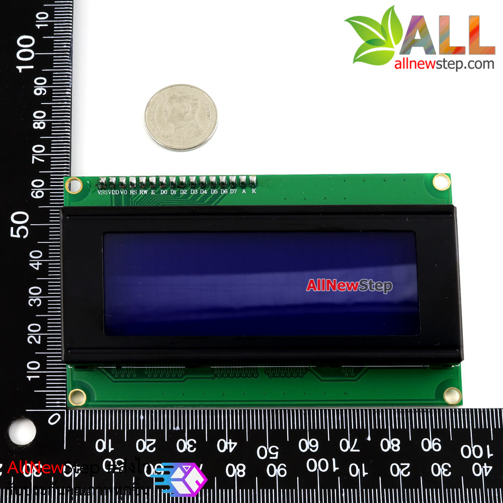 2004 LCD (Blue Screen) 20x4 LCD with backlight of the LCD screen พร้อม I2C Interface ขนาด 20 ตัวอักษร 4 แถว