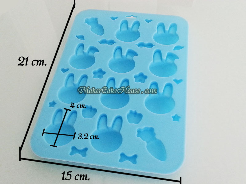 พิมพ์ซิลิโคนทำขนมรูปกระต่าย หมี และหมูน่ารักๆ