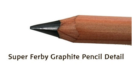 ดินสอสามเหลี่ยมสีดำ B จัมโบ้ FERBY แท่งสั้น