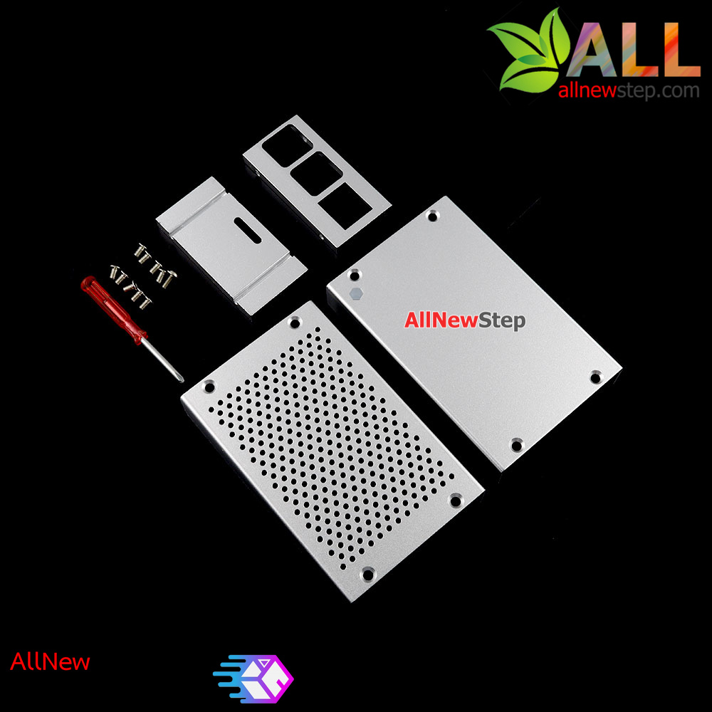 กล่องเคสโลหะ Raspberry Pi 4 Aluminum Alloy Metal pi 4
