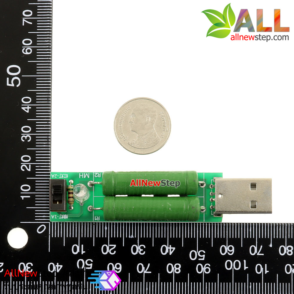USB Dummy Load 1A/2A USB Current Load Tester ทดสอบการจ่ายกระแส USB