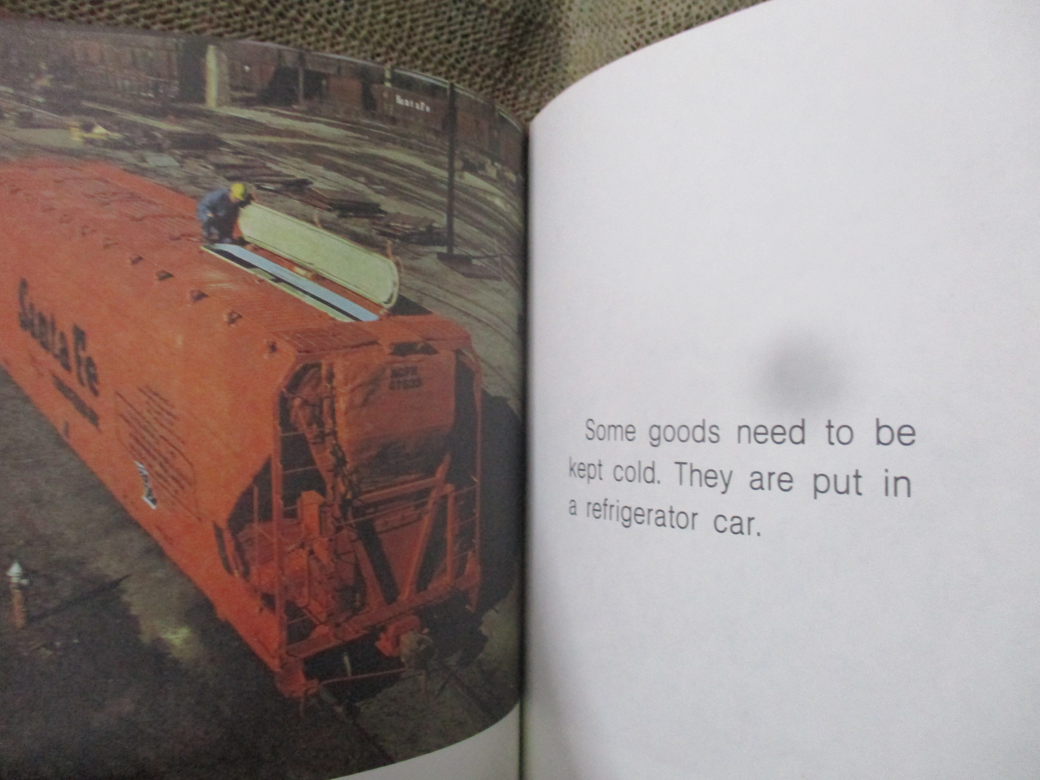 หนังสือ A New True Book : TRAINS (ภาษาอังกฤษ) กระดาษมีจุดเหลือง สภาพดี ห่อปกพลาสติก