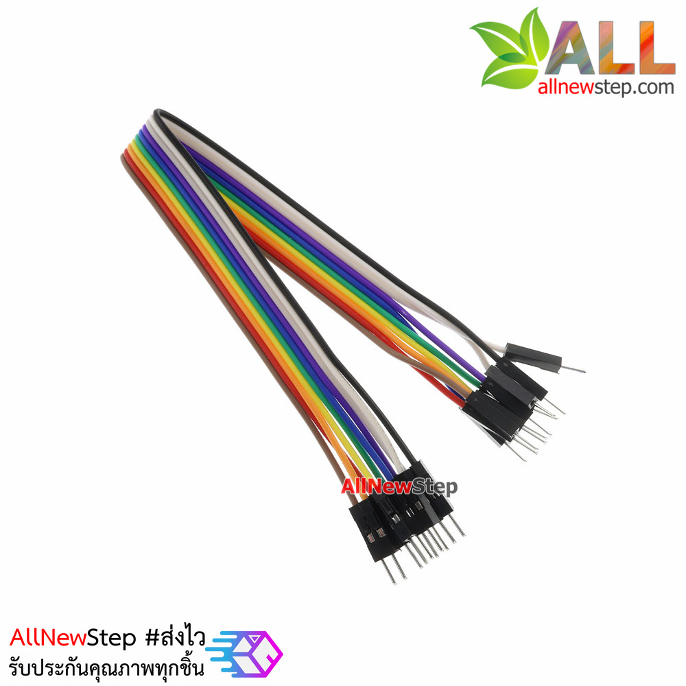 สายไฟจัมเปอร์ jumper ผู้-ผู้ ยาว 20cm จำนวน 10 เส้น