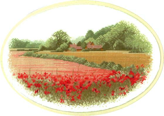 Heritage Crafts ชุดปัก POPPY FARM
