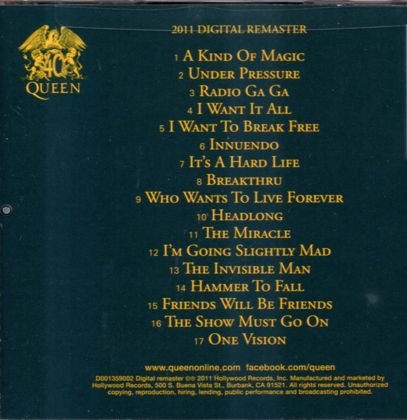 CD,Queen - Greatest Hits II (Digitally Remaster)(2011)(USA)