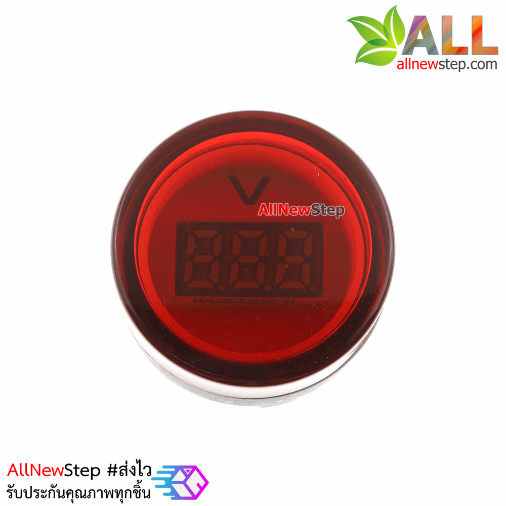 ดิจิตอลโวลต์มิเตอร์ LED 60-500VAC แบบติดแผงแสดงผล จอสีแดง