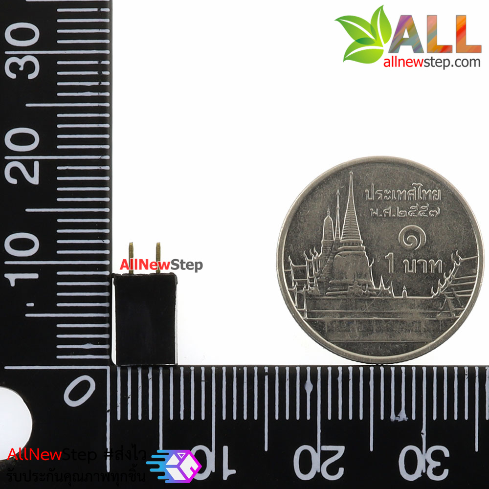 Pin header Single row 2p female 1x2P spacing 2.54mm จำนวน 1 ชิ้น