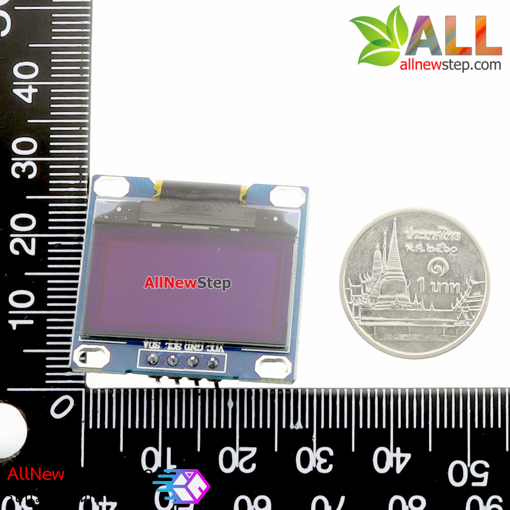 OLED LCD LED Display Module Yellow/Blue 0.96 นิ้ว 128X64 for Arduino