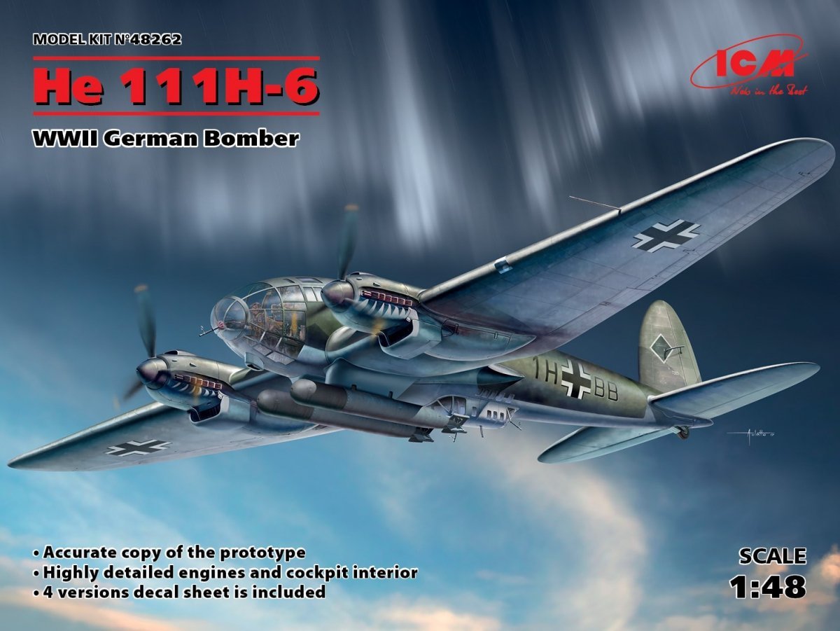 1/48 He 111H-6, WWII German Bomber