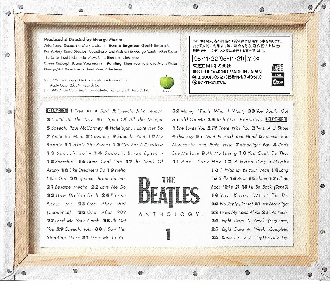 Used CD,The Beatles - Anthology (2CD) (B)(1995)(Japan)