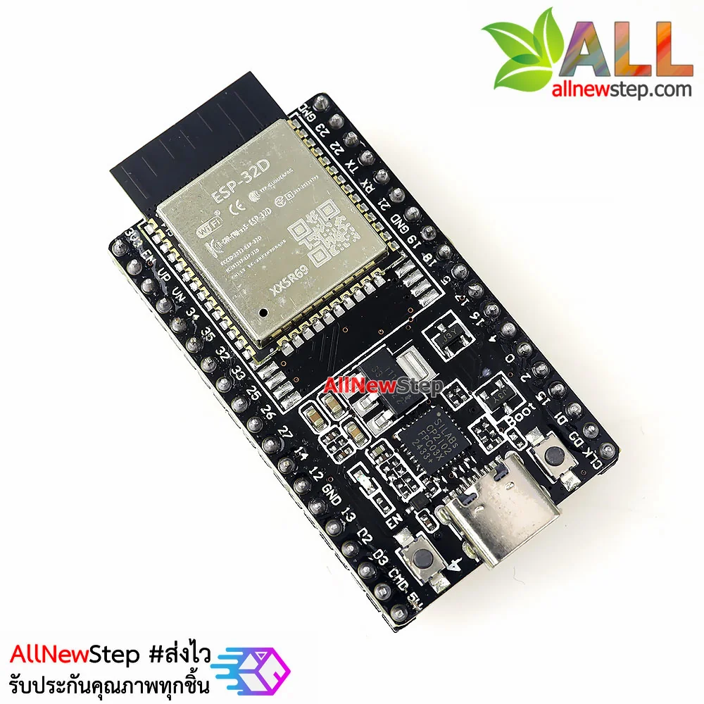 ESP32 WROOM-32D ESP32 บอร์ด ESP32 NodeMCU 38p ESP-32 CP2102 38 ขา หัวต่อ usb type-c