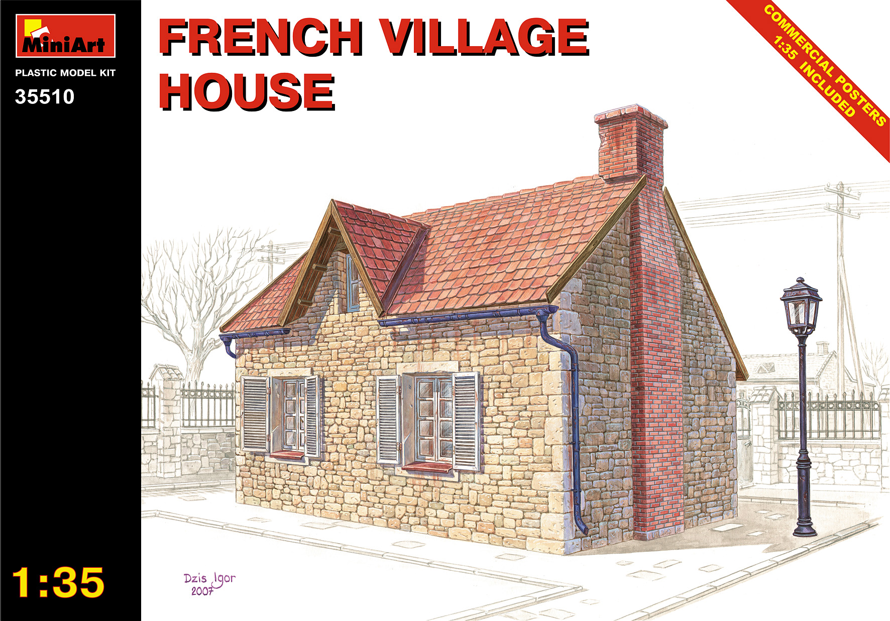 1/35 FRENCH VILLAGE HOUSE