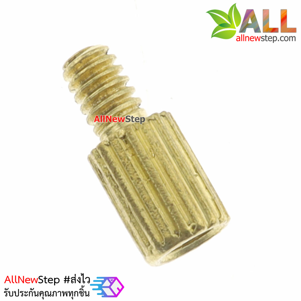น็อตทองเหลือง NUT M2 ขนาด 4+3mm