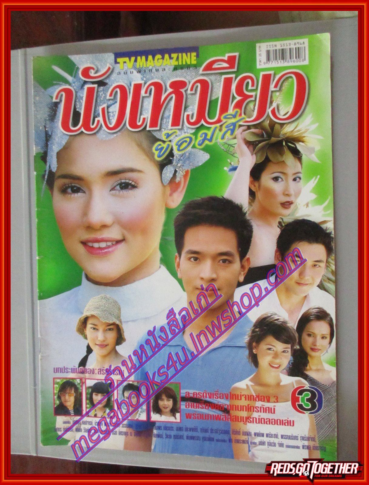 นิตยสารเรื่องย่อละครโทรทัศน์ นังเหมียวย้อมสี ภัทรพล ศิลปาจารย์ บัวชมพู ฟอร์ด ปี2545