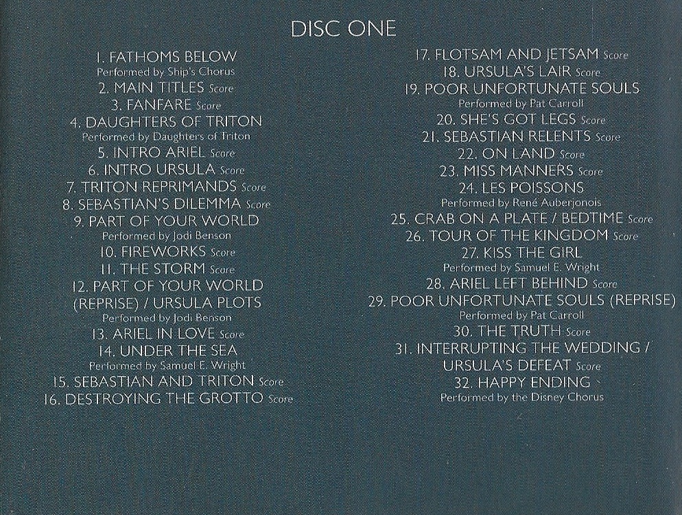 CD,The Little Mermaid (Original Motion Picture Soundtrack)(2CD)(Various Artists)(Soundtrack)(OST.)(2014)(Asia)