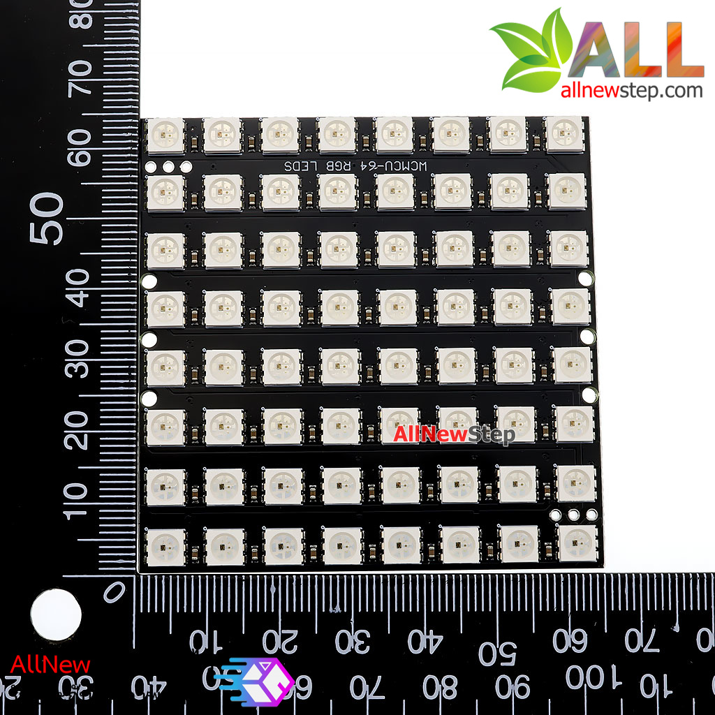 NeoPixel Matrix แบบตาราง 8x8 WS2812 64 RGB LED