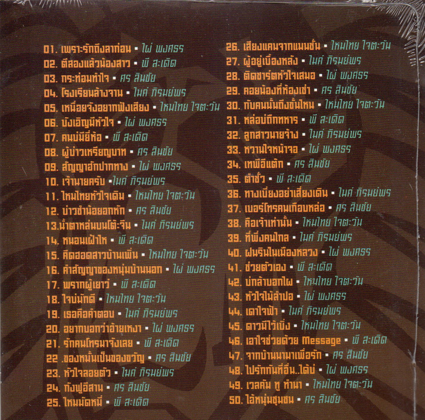 Mp3,5 หนุ่มสิงห์อีสาน 50เพลงดัง(ลูกทุ่ง)