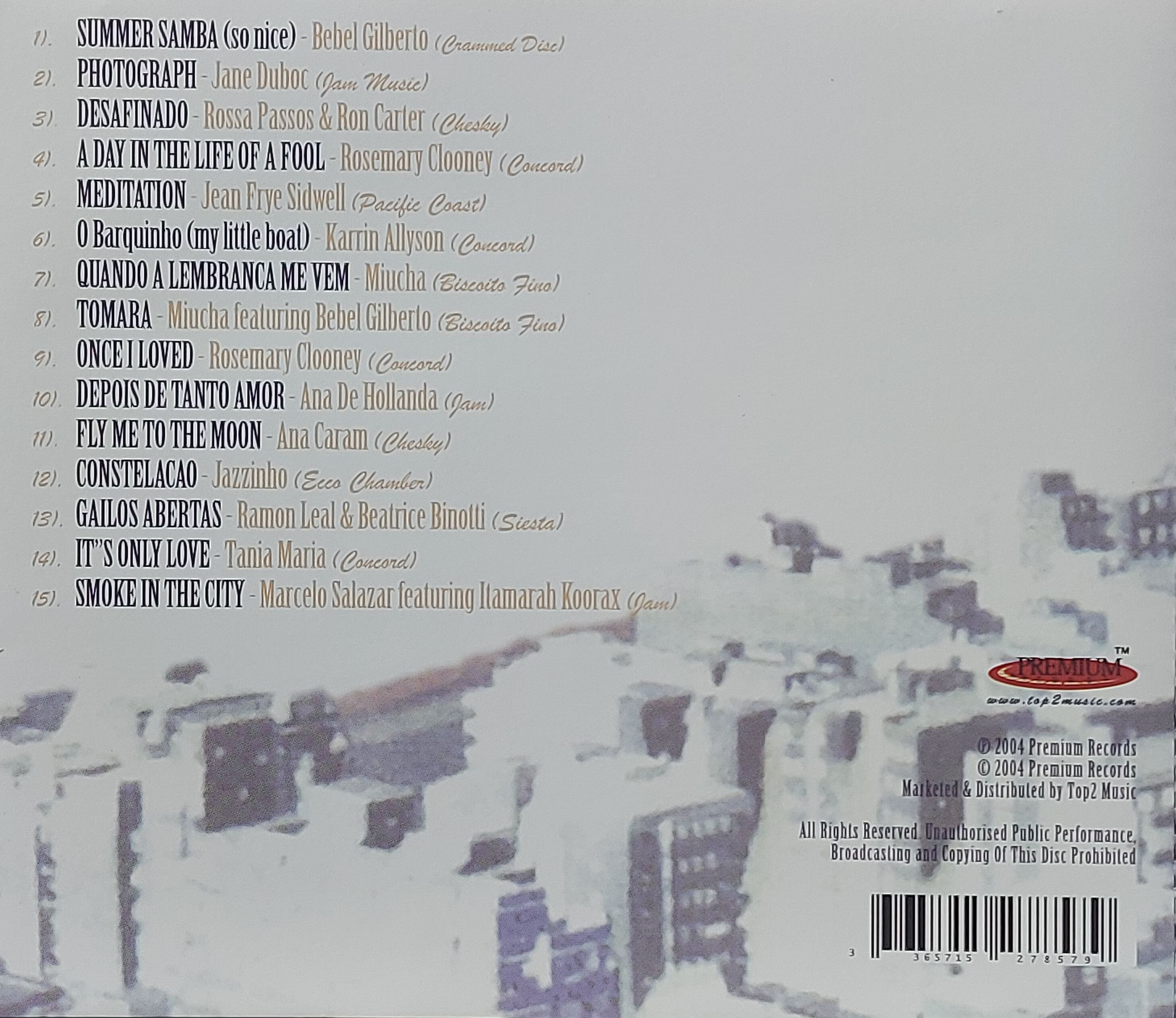 Used CD,Audiophile Bossa Voices (A+)(Various Artists) (2004)(Singapore)