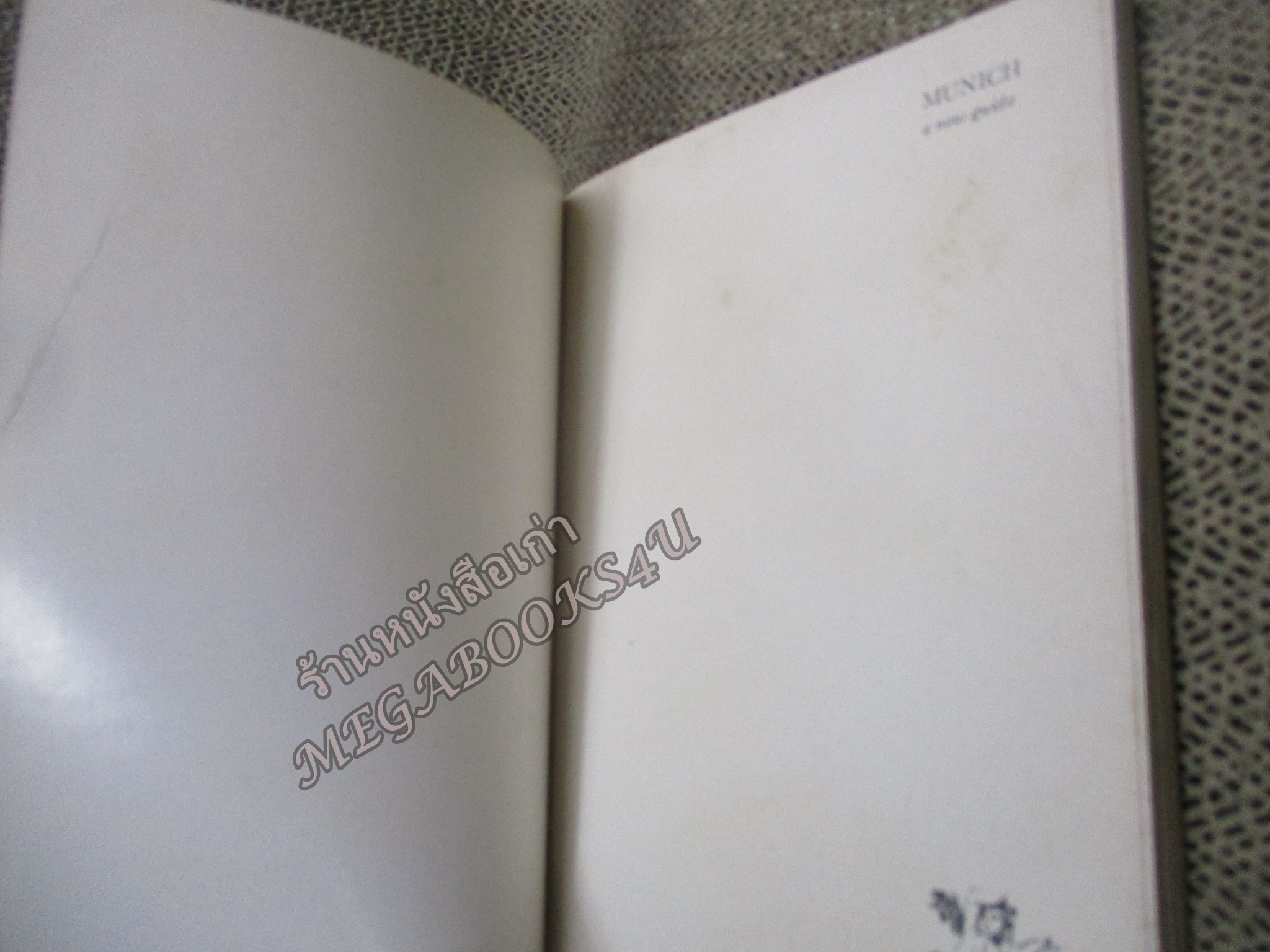 หนังสือภาษาอังกฤษ ประวัติ สถานที่ ของ มิวนิค MUNICH BY F.STEINHOPF