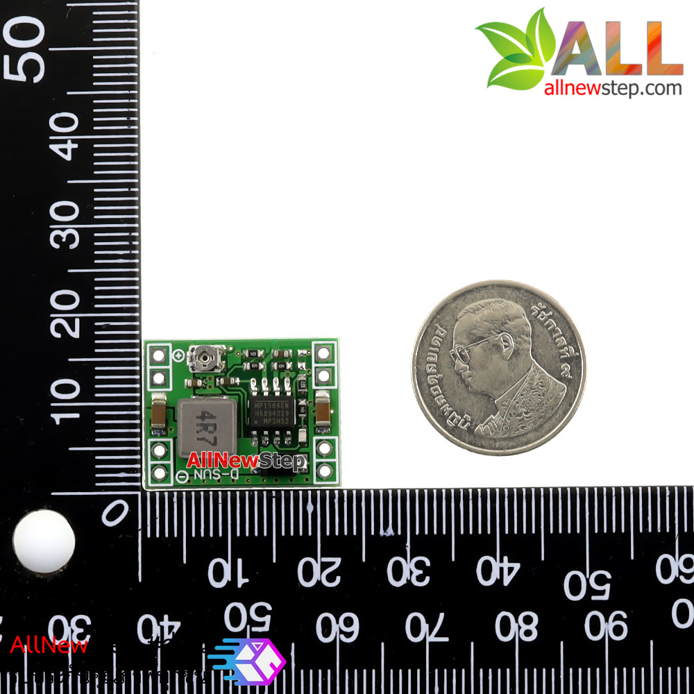 MP1584EN Mini DC Step Down 0.8-20V 3A โมดูลแปลงไฟจาก 4.5-28V เป็น 0.8-20V แบบปรับค่าได้