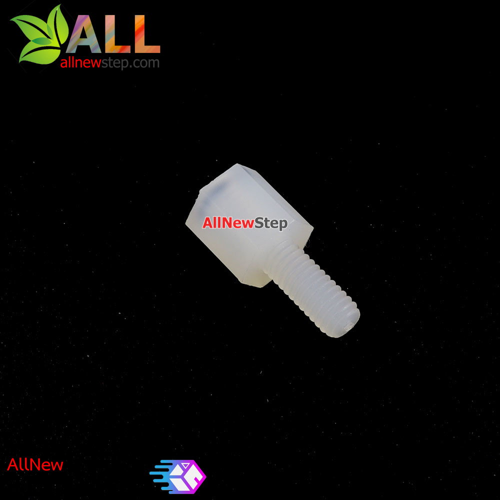 น็อตไนลอน ขนาด M2.5 5+6mm