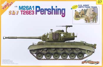 1/35 2in1 Pirshing M26A1/T26E3 + U.S. ARMY ANTI-TANK TEAM