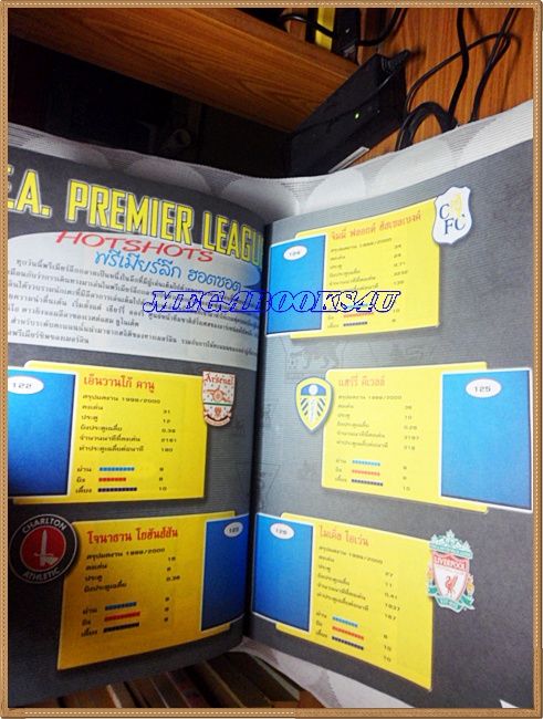 อัลบั้มสติ๊กเกอร์เอฟเอ พรีเมียร์ลีก2001 ยังไม่ติดสติ๊กเกอร์ สภาพสวย
